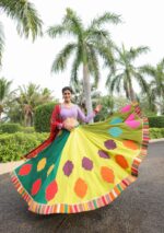 Lavender & Multi-Tone Lehenga Choli with Dupatta - Image 2