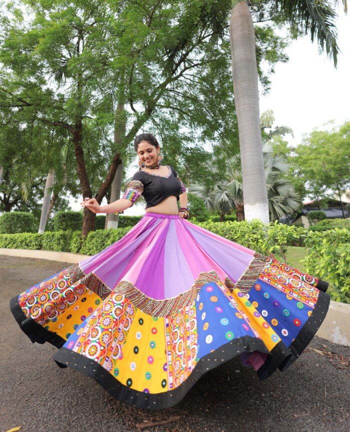 Multi-Color Block Lehenga Choli - Image 6