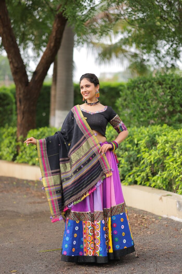 Multi-Color Block Lehenga Choli - Image 5