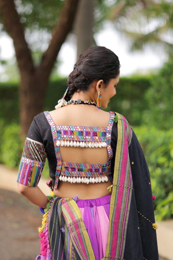 Multi-Color Block Lehenga Choli - Image 4