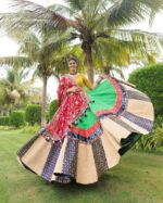 Pink & White Printed Lehenga Choli - Image 2