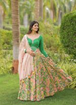 Eclectic White & Red Lehenga Choli