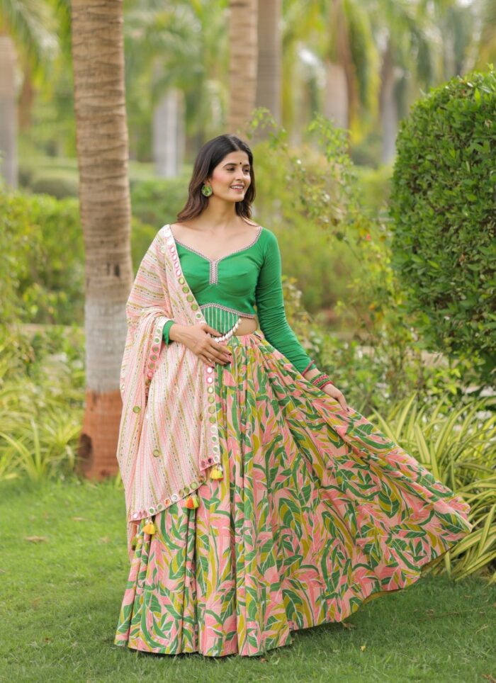 Eclectic White & Red Lehenga Choli - Image 1